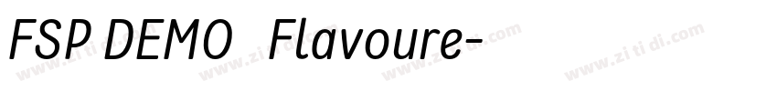 FSP DEMO   Flavoure字体转换